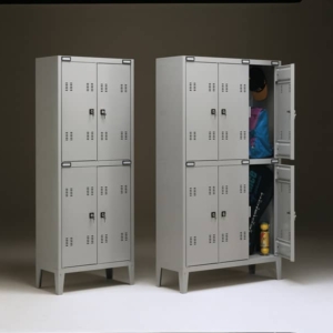 Spogliatoio sovrapposto Tecnical 2 a 4 posti acciaio 7/10 monoblocco - 70x35x180 cm-87708