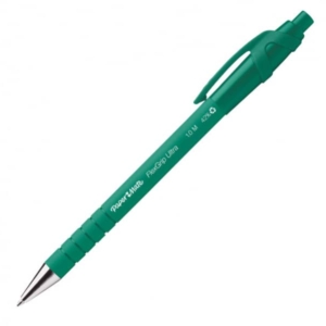 Penne a sfera a scatto Paper Mate Flexgrip Ultra - M - 1,0 mm Verde (conf.12)-0