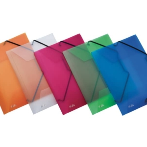 Cartellina a 3 lembi con elastico in plastica Trasparente FAVORIT Lumina 22x30 cm Dorso 3 cm Trasparente - 400116645-0
