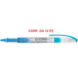 Evidenziatore a penna Q-Connect 1-4 mm Blu KF00399 (conf.12)-0