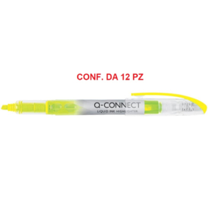 Evidenziatori a penna Q-Connect 1-4 mm Giallo KF00395 (conf.12)-0