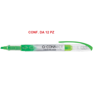Evidenziatori a penna Q-Connect 1-4 mm Verde KF00396 (conf.12)-0