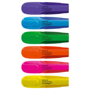 Evidenziatori Q-Connect 2-5 mm (conf.6 colori)-0