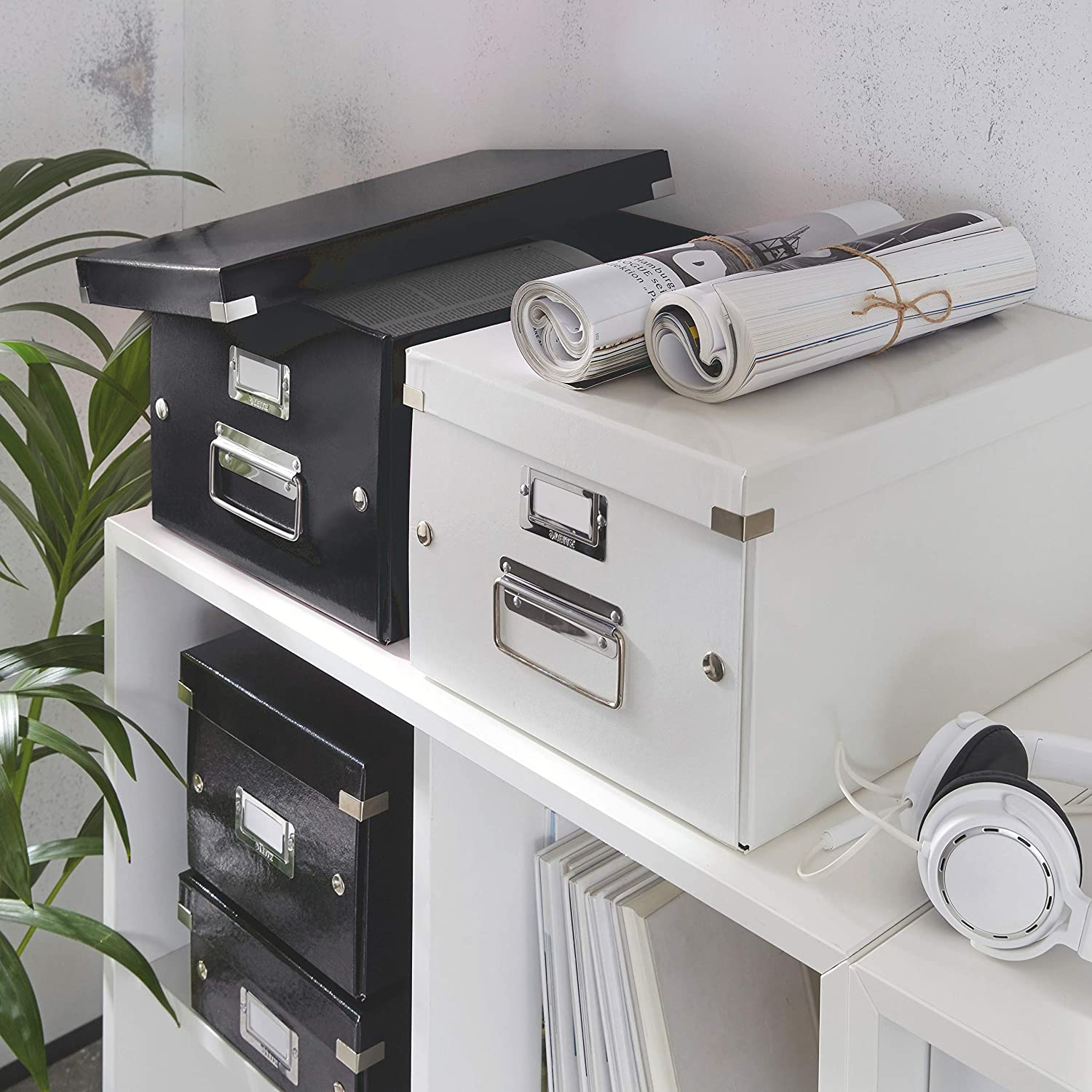Contenitore per cartelle sospese Leitz CLICK & STORE A4 Nero 60460095-107709 - Loveoffice
