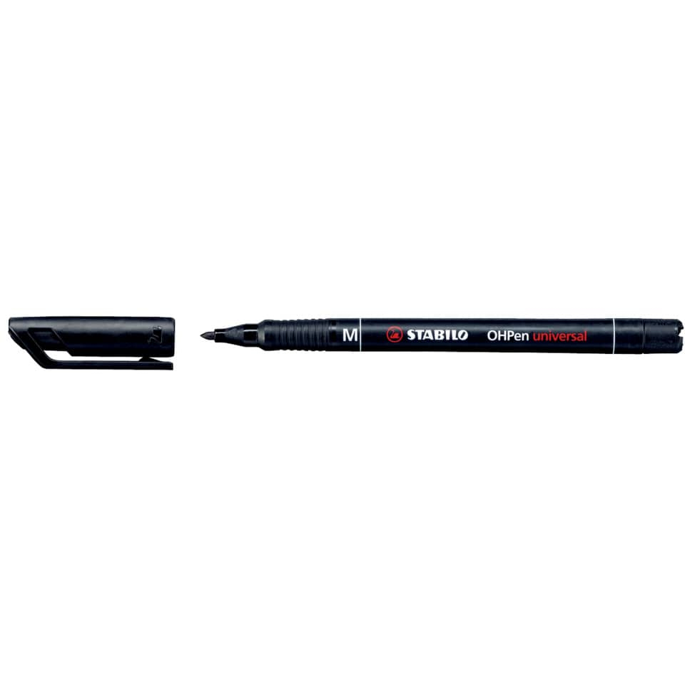 Penne Stabilo OHPen universal Medio (M) 1 mm Assortito - 843/8 (astuccio da 8)-184719 - Loveoffice