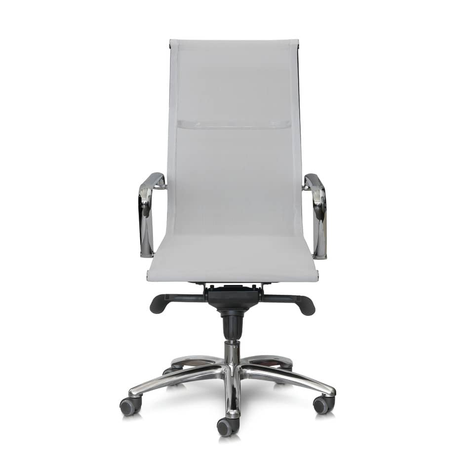 Sedia direzionale con scheinale in rete Unisit Pollux Space - Bianca - PXP/B-107343 - Loveoffice