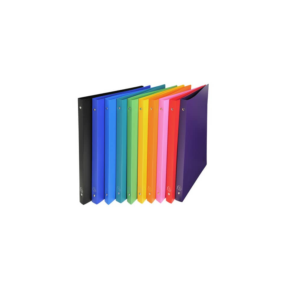 Raccoglitore ad anelli Exacompta LINEA OPACO 4 anelli ø15 mm ppl A4 - Dorso 2 cm - colore assortito-0 - Loveoffice