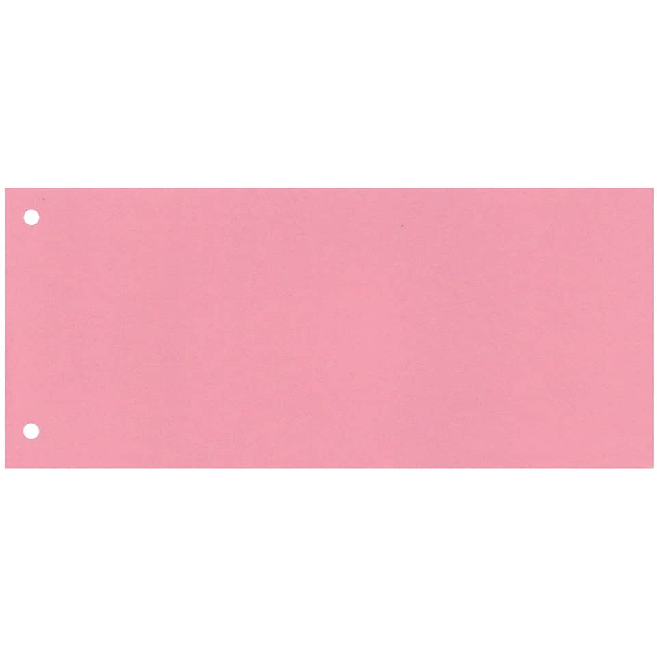 Separatore per archivio con due fori Q-Connect 24x10,5 cm 190 g/m² Rosa - KF00517 (conf.100)-0 - Loveoffice