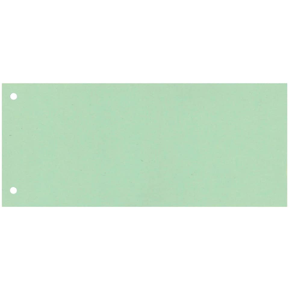 Separatore per archivio con due fori Q-Connect 24x10,5 cm 190 g/m² Verde - KF00518 (conf.100)-0 - Loveoffice