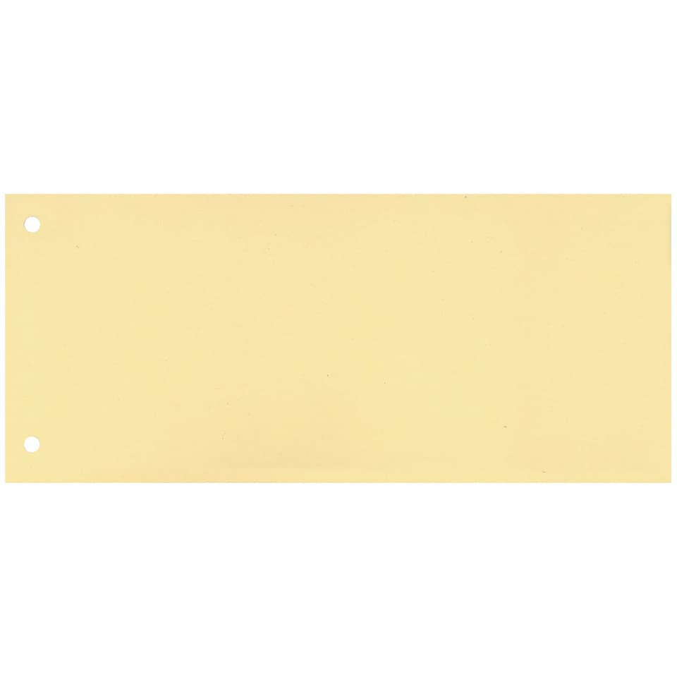Separatore per archivio con due fori Q-Connect 24x10,5 cm 190 g/m² Giallo - KF00516 (conf.100)-0 - Loveoffice