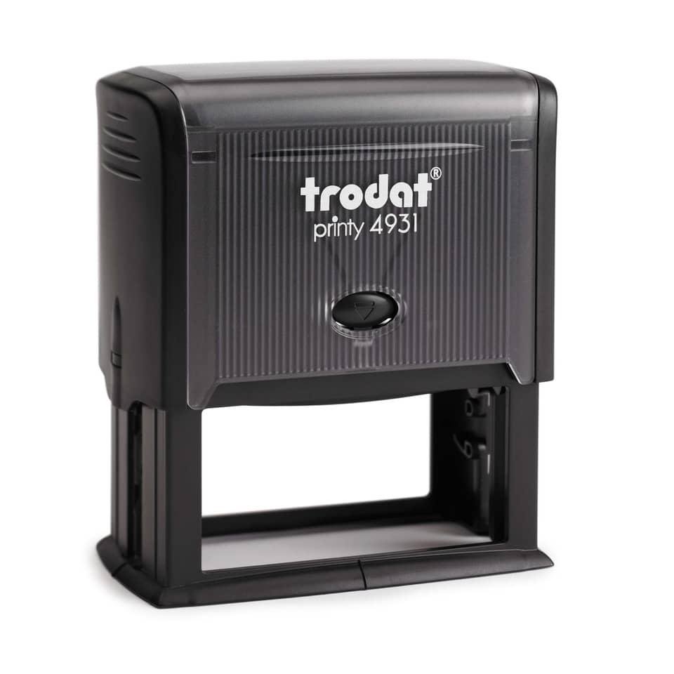 Timbro autoinchiostrante Trodat PRINTY 4931 in plastica 70x30 mm Nero 45196-0 - Loveoffice