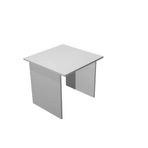 Scrivania da ufficio Grigia Artexport linea Presto 80x80x72 cm fianchi melanimicospess. 22 mm-0