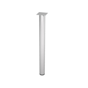 Supporto metallico per raccordo angolare scrivania Artexport Presto ø6 cm - h 69,5 cm - effetto cromato-0