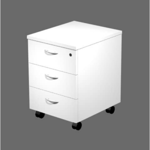 Cassettiera a tre cassetti montata Artexport Presto 43x52x59,5 cm Bianco 60019/3-0