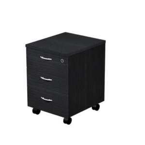 Cassettiera a tre cassetti montata Artexport Presto 43x52x59,5 cm Nero venato frassino - 60019/8-0