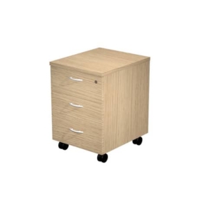 Cassettiera a tre cassetti montata Artexport Presto 43x52x59,5 cm Rovere-0