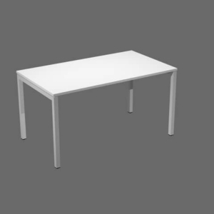 Scrivania da ufficio Bianca Artexport Presto Venere Plus fianchi metallo 140x80x72,5 cm-0
