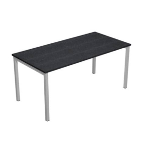 Scrivania da ufficio Nera venata Frassino Artexport Presto Venere Plus fianchi metallo 180x80x72,5 cm-0