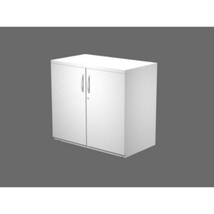 Mobile Open Space Artexport Bridge-Flex basso con ante - Bianco - 80x46x73 cm-0
