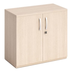 Mobile Open Space Artexport Bridge-Flex basso con ante - Rovere - 80x46x73 cm-0