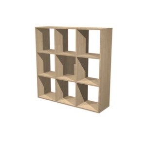 Libreria componibile Artexport Maxicube - 9 caselle - 104 X 29,2 X 103,9 h - Rovere-0
