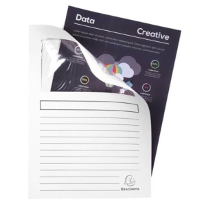 Cartelline con finestra Exacompta Forever® A4 cartoncino riciclato 120 g/m² Bianco - 50110E (conf.100)-0