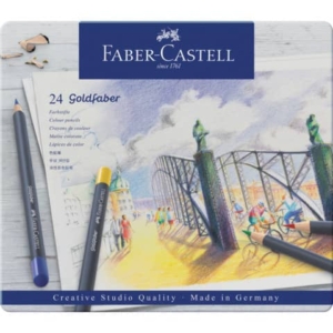 Matite colorate permanenti Goldfaber Faber-Castell 24 colori -114724 (conf.24)-0