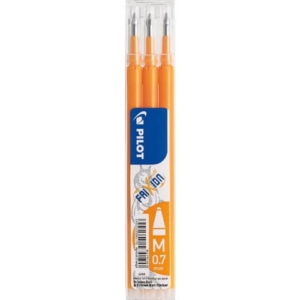 Refill penne a sfera Pilot Frixion Ball e Clicker 0,7 mm pesca - 6848 (Set 3)-0