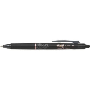 Penna a sfera a scatto cancellabile Nera Pilot Frixion Clicker punta Broad 1 mm 6550-0