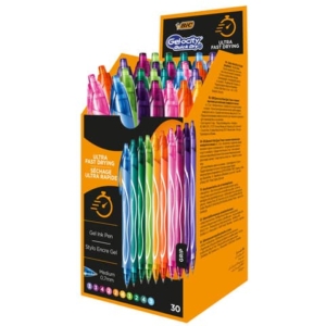 Penne gel a scatto BIC Gel-ocity Quick Dry 0,7 mm Assortito fun (conf.30)-0