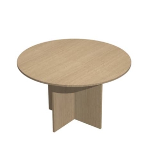Tavolo riunione rotondo Artexport Presto 120x72h cm Rovere 60121/C-0