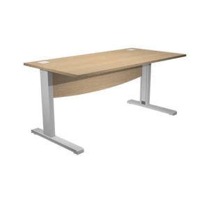 Scrivania da 120 cm con passacavi color Rovere Artexport Flex con Modesty Panel-0