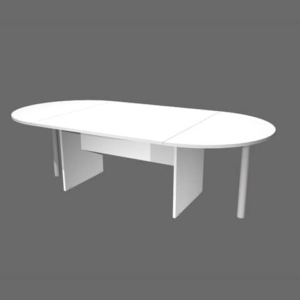 Tavolo riunione ovale Artexport Presto 220x110x72h cm Bianco TR/220/3-0