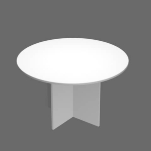 Tavolo riunione rotondo Artexport Presto 120x72h cm Bianco 60121/3-0