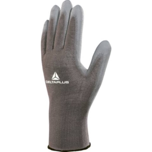 Guanto da lavoro Delta Plus in maglia di poliammide con palmo in poliuretano Grigio taglia 9 - VE702GR09-0