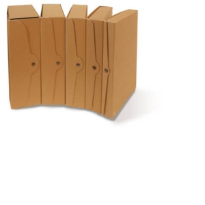 Scatole progetti in cartone Euro-Cart Avana - Dorso 10 cm - 35x25 cm (conf.5)-0