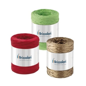 Nastro in rafia sintetica Verde Brizzolari 5 mm x 200 m 6802.10-0