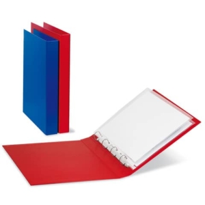 Raccoglitore Sei Rota Nettuno 4 anelli a D - 25x35 cm - Dorso 4 cm - Blu-0