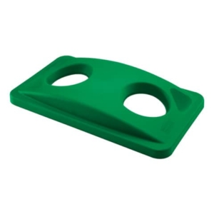 Coperchio per Slim Jim forato per le bottiglie Rubbermaid GREEN FG269288GRN-0