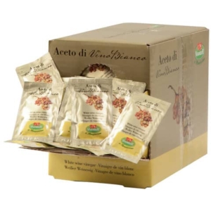 Aceto di vino Bianco VIANDER in bustina monoporzione - #09030 (250 bustine da 5ml)-0