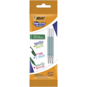 Refill per penne a sfera cancellabili BIC Gel-ocity Illusion Verde - 0,7 mm (M) 0,7 mm - 964822 (conf.3)-0
