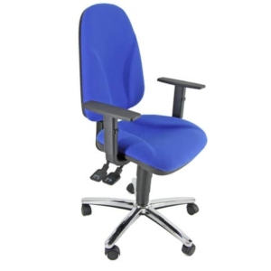 Sedia girevole operativa Unisit Team Eco smart - schiuma sagomata - rivestimento ignifugo Blu - TMSYC/IB-0
