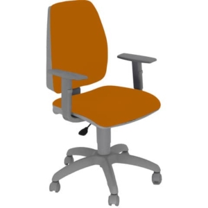 Sedia girevole con braccioli Arancione - Unisit Jupiter Eco smart - polipropilene - JUBRG/EA-0