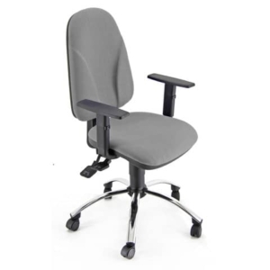 Sedia girevole operativa Unisit Team Eco smart - schiuma sagomata - rivestimento fili luce Grigio TMSYC/F14-0
