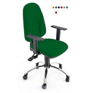 Sedia girevole operativa Unisit Team Eco smart - schiuma sagomata - rivestimento Eco Verde - TMSYC/EV-0