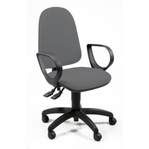 Sedia da ufficio girevole con braccioli Grigio scuro - Unisit Jupiter JUYG Eco smart rivestimento ignifugo - JUYG/BRJ/IT-0