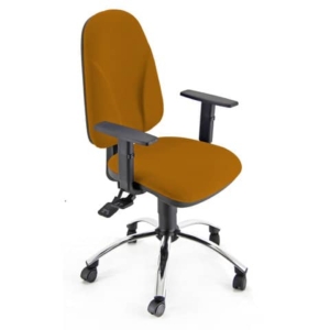 Sedia girevole operativa Unisit Team Eco smart - schiuma sagomata - rivestimento Eco Arancione - TMSYC/EA-0