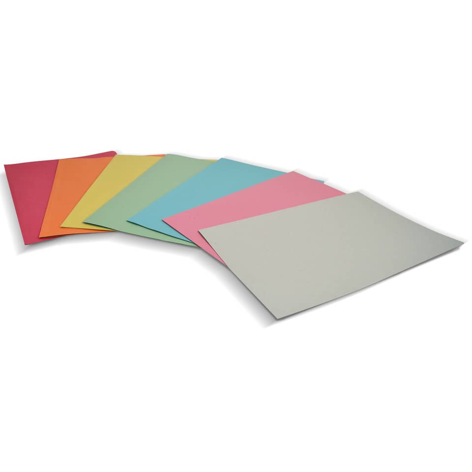 Cartelline semplici Euro-Cart Cartoncino Manilla 25x35 cm 190 g/m² Rosso (conf.100)-0 - Loveoffice
