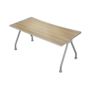 Scrivania con gambe metalliche Unisit Spirit 140x80x72 cm Rovere per soluzioni componibili-0