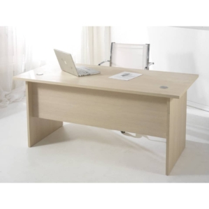 Scrivania Larix Unisit color larice - Modulo lineare 140 cm per scrivanie componibili-0